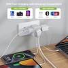 image:imageEPICKA Thailand Travel Plug Adapter Foldable amp Detachable Type O Thailand VisaPlug 8in1 International Power Adapter with 4 USB Ports 2 USBC PD 20W Cruise Approved US to Thailand White2 Packs Type Gfor England