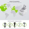 image:imageEPICKA Thailand Travel Plug Adapter Foldable amp Detachable Type O Thailand VisaPlug 8in1 International Power Adapter with 4 USB Ports 2 USBC PD 20W Cruise Approved US to Thailand White2 Packs Type Cfor most Europe