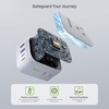 image:imageEPICKA Thailand Travel Plug Adapter Foldable amp Detachable Type O Thailand VisaPlug 8in1 International Power Adapter with 4 USB Ports 2 USBC PD 20W Cruise Approved US to Thailand White2 Packs Type Gfor England