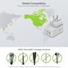 image:imageEPICKA Thailand Travel Plug Adapter Foldable amp Detachable Type O Thailand VisaPlug 8in1 International Power Adapter with 4 USB Ports 2 USBC PD 20W Cruise Approved US to Thailand WhiteType Ofor Thailand