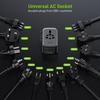 image:imageEpicka Pulse Duo 45W Universal Travel Adapter PDQC 30 2AC2USBC2USBA  International Power Adapter for EUUSUKAU FastCharging for MultiDevice Use BlackPulse Duo 45W Black