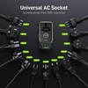 image:imageEpicka Pulse Duo 45W Universal Travel Adapter PDQC 30 2AC2USBC2USBA  International Power Adapter for EUUSUKAU FastCharging for MultiDevice Use BlackPulse Duo 140W with Desktop Stand