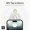 image:imageEpicka Tracker Tags with Adjustable Strap 2Year Battery 2 Pack Black  Works with Apple Find My iOS Only IP67 Waterproof NFCEnabled Item Finder for Keys Luggage Bikes and PetsWhite