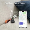 image:imageEpicka Tracker Tags with Adjustable Strap 2Year Battery 2 Pack Black  Works with Apple Find My iOS Only IP67 Waterproof NFCEnabled Item Finder for Keys Luggage Bikes and PetsWhite
