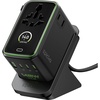 image:imageEpicka Pulse Duo 45W Universal Travel Adapter PDQC 30 2AC2USBC2USBA  International Power Adapter for EUUSUKAU FastCharging for MultiDevice Use BlackPulse Duo 140W with Desktop Stand