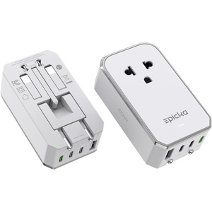 image:imageEPICKA Air 40W Universal Travel Adapter PDampQC with 1AC3USBC1USBA  Slim amp Compact Size Plug Adapter For US EU UK AU Supports Fast Charging for MultiDevice Not A Voltage Converter WhiteWhite