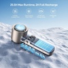 image:imageEPICKA Portable Handheld Fan with Ice Cooler  25H Runtime Rechargeable 6800mAh Personal Turbo Fan with Power Bank 0100 Speed Gifts for Women Summer Travel Essentials Titanium